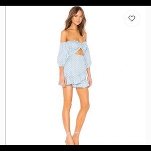 Majorelle Blue & White Polka Dress